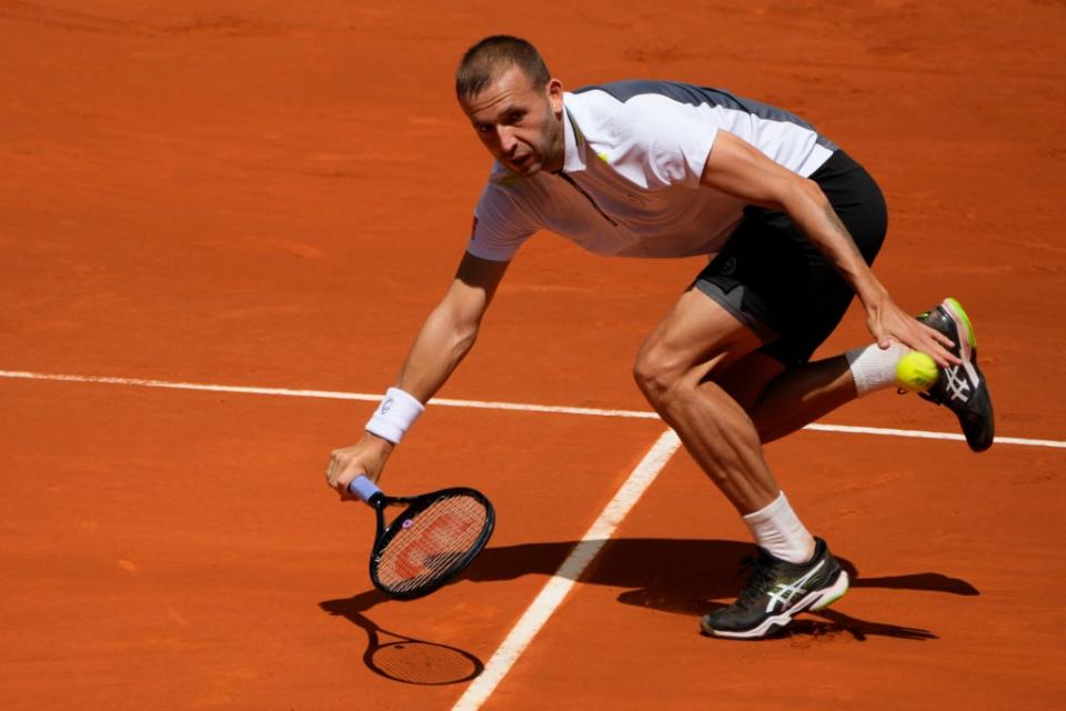 Dan Evans has yet to win a match at Roland Garros (Paul White/AP) (AP)