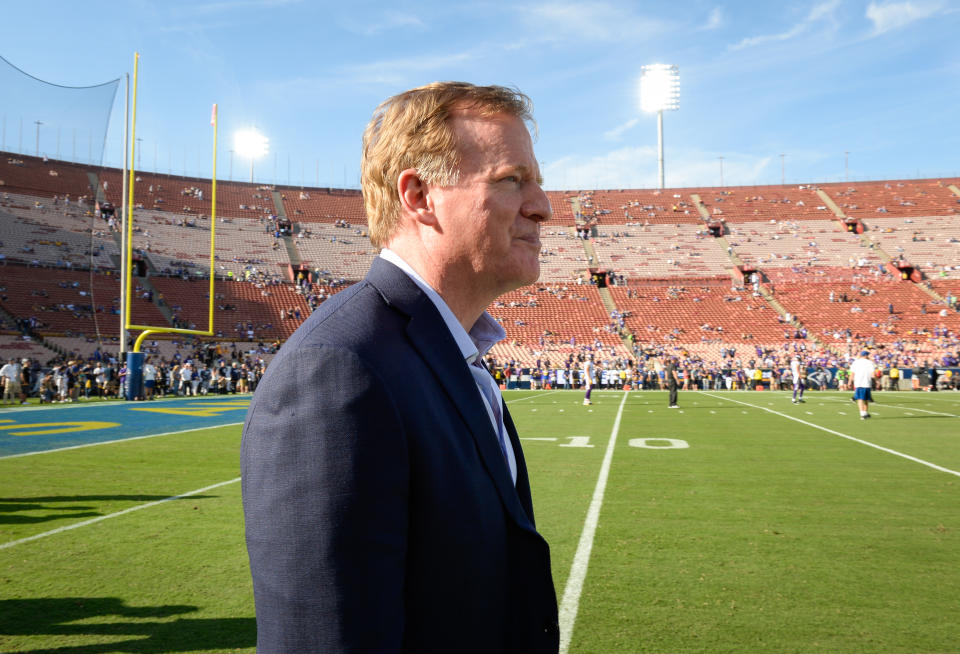 Commissioner Roger Goodell and his league have a chance to learn from the Rams-Chiefs Mexico City embarrassment. (Getty)