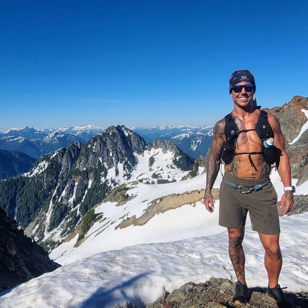 Joel Payeur is a volunteer for Lions Bay Search and Rescue. Payeur will be fundraising for the team by running a grueling 24 hours through the team's turf this weekend.  (Submitted by Joel Payeur - image credit)