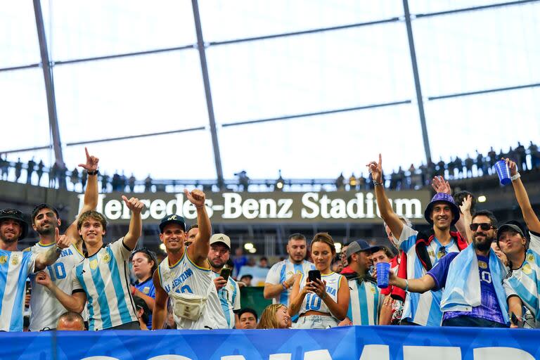 Argentina jugó a estadio lleno en los tres primeros partidos de la Copa América, como en el debut en el Mercedes-Benz Stadium de Atlanta