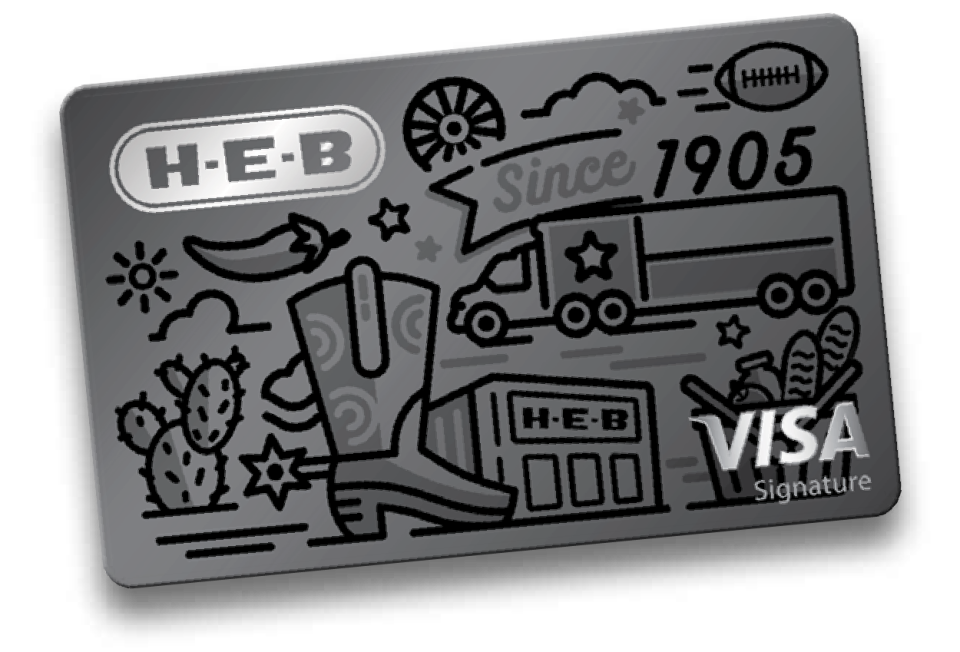 tarjeta H-E-B imprint