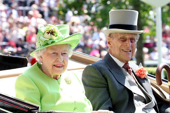 La reina Isabel II y Felipe de Edimburgo en Ascot