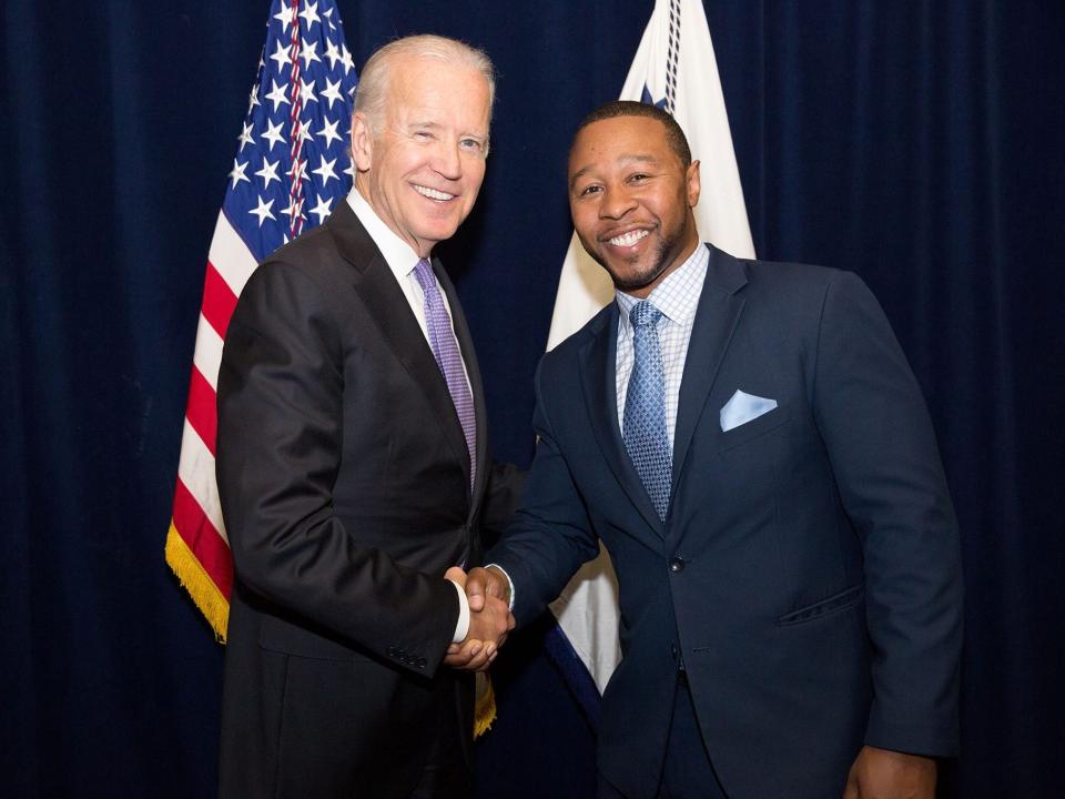Picture of Jarrett Adams and President Joe Biden