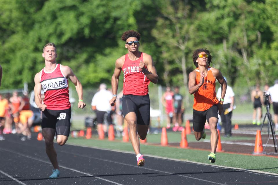 Plymouth's Caiden Allen will compete in the 100-meter dash and the 4x100 relay for the Big Red at this weekend's state meet.