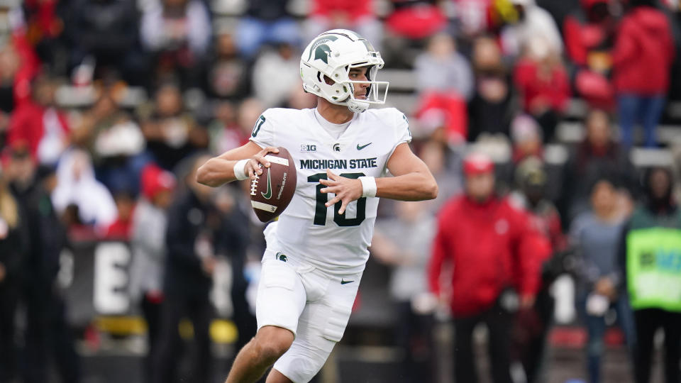 Payton Thorne will take over the starting QB spot at Auburn after holding the same job for Michigan State the last two seasons. (AP Photo/Julio Cortez)