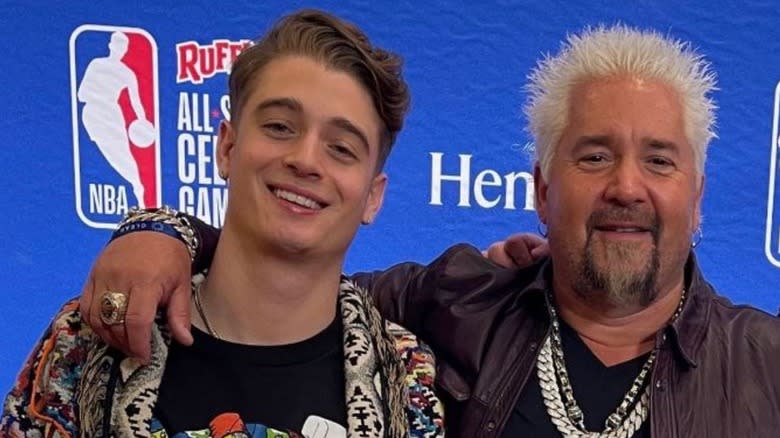 Guy Fieri and his nephew