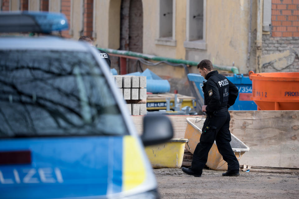 Schüsse haben zwei Männer auf einer Baustelle in München getötet. (Foto: Sven Hoppe/dpa)