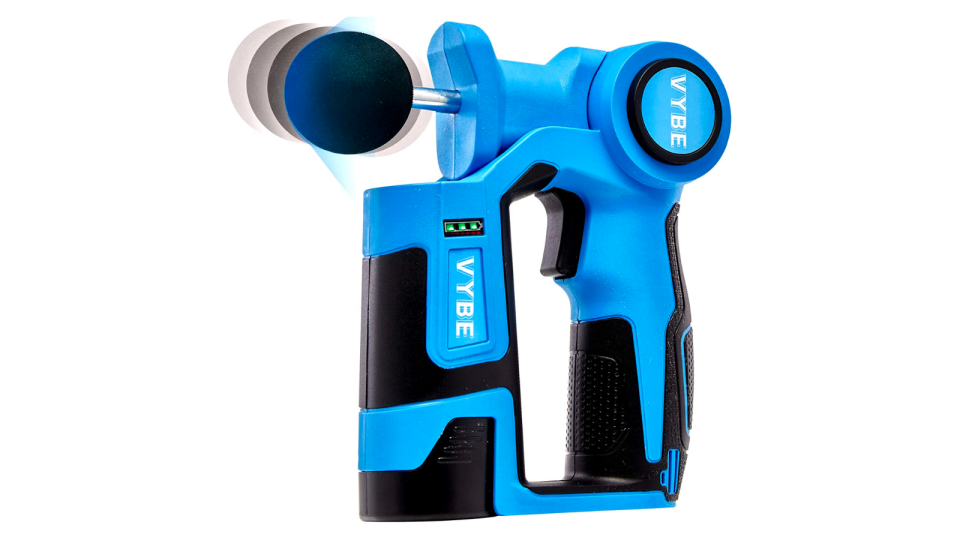 Amp up your recovery with the VYBE massage gun.
