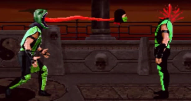 mortal kombat 4 reptile fatality