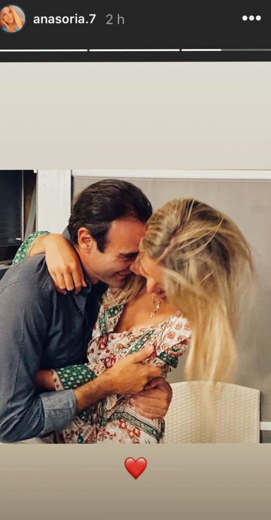 Primera foto de Ana Soria y Enrique Ponce juntos en las redes sociales de ella.