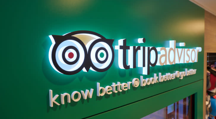 The TripAdvisor logo representing LTRPA and LTRPB Stock.