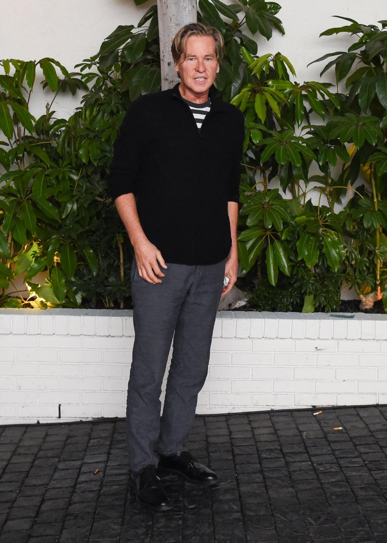 Val Kilmer, pictured in 2017, is prepping for <em>Top Gun: Maverick.</em> (Photo: Billy Farrell/BFA/REX/Shutterstock)