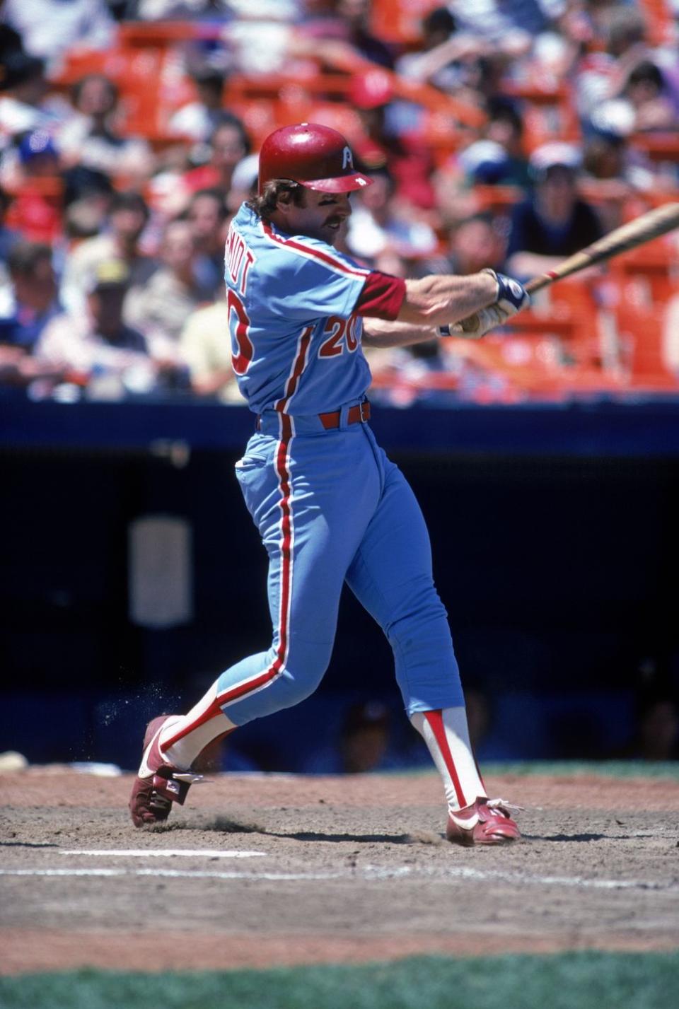 <p>The third baseman for the Phillies was the highest-paid player in 1982, earning a <a href="https://sabr.org/research/mlbs-annual-salary-leaders-1874-2012" rel="nofollow noopener" target="_blank" data-ylk="slk:salary of $1.5 million;elm:context_link;itc:0;sec:content-canvas" class="link ">salary of $1.5 million</a>. By this point, Mike Schmidt had already won two National League MVP titles <em>and </em>a <a href="https://baseballhall.org/hall-of-famers/schmidt-mike" rel="nofollow noopener" target="_blank" data-ylk="slk:World Series MVP title;elm:context_link;itc:0;sec:content-canvas" class="link ">World Series MVP title</a> in 1980. <a href="https://sabr.org/research/mlbs-annual-salary-leaders-1874-2012" rel="nofollow noopener" target="_blank" data-ylk="slk:;elm:context_link;itc:0;sec:content-canvas" class="link "><br></a></p>