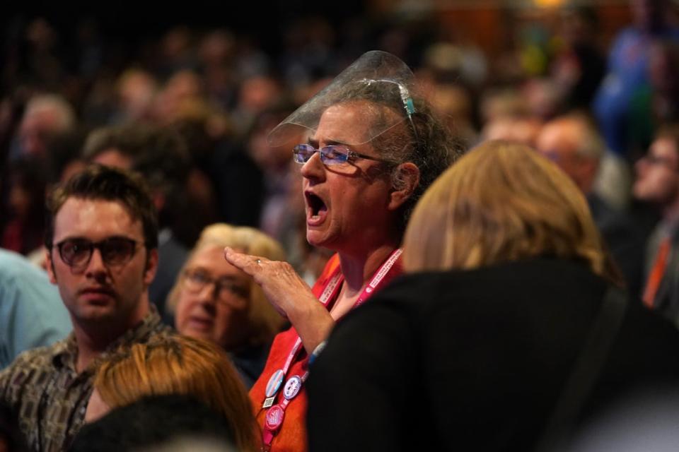 Activist Carole Vincent heckled Sir Keir Starmer (Andrew Matthews/PA) (PA Wire)