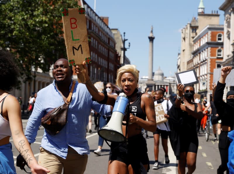 Protest against the death of George Floyd, in London