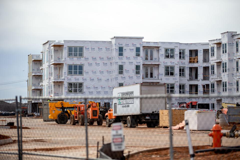 Domain at Chisholm Creek apartments at 1424 Highland Park Blvd is pictured under construction in Oklahoma City on Wednesday, Jan. 11, 2023.