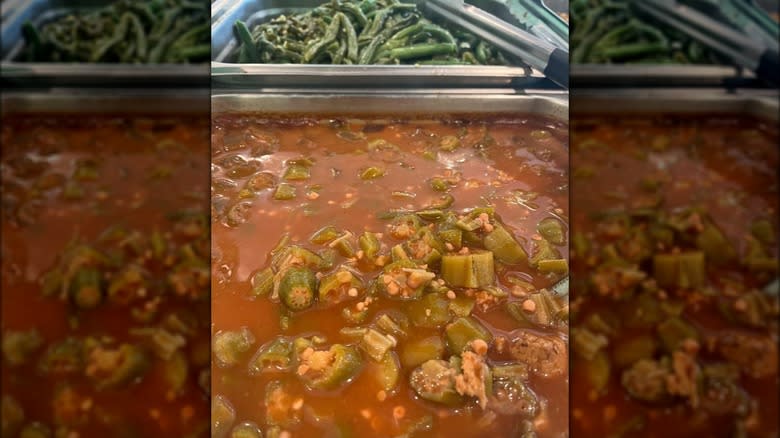 vegan okra-based gumbo