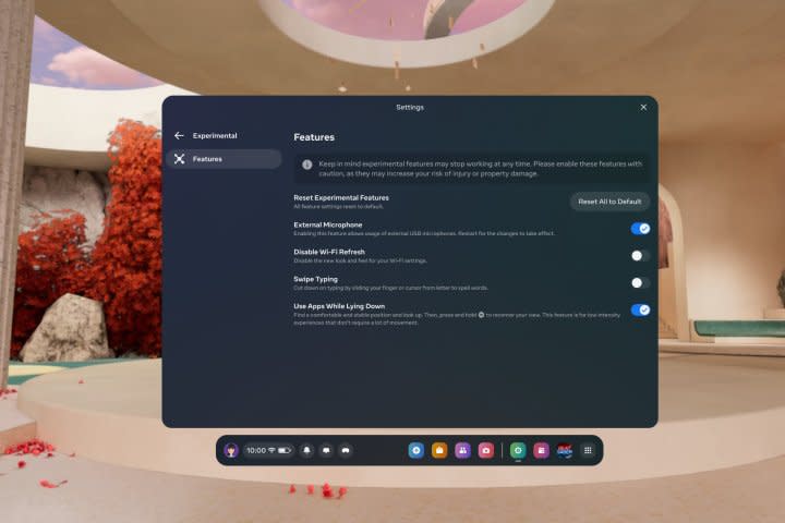 Meta Quest 3 v64 update adds new Experimental Settings.