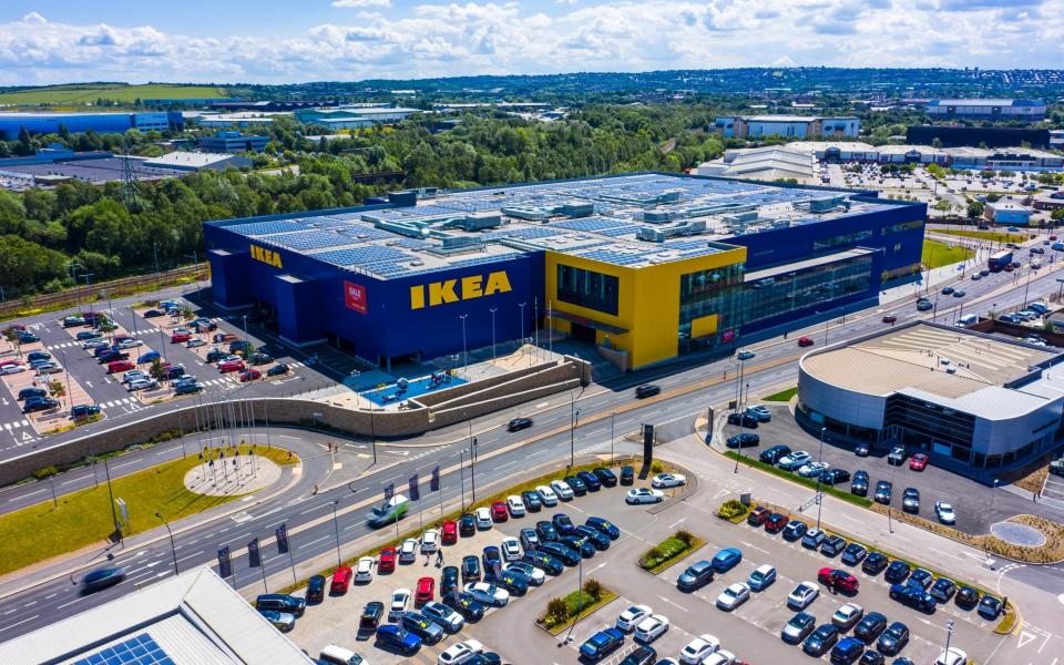 Arial view of Ikea - Alamy