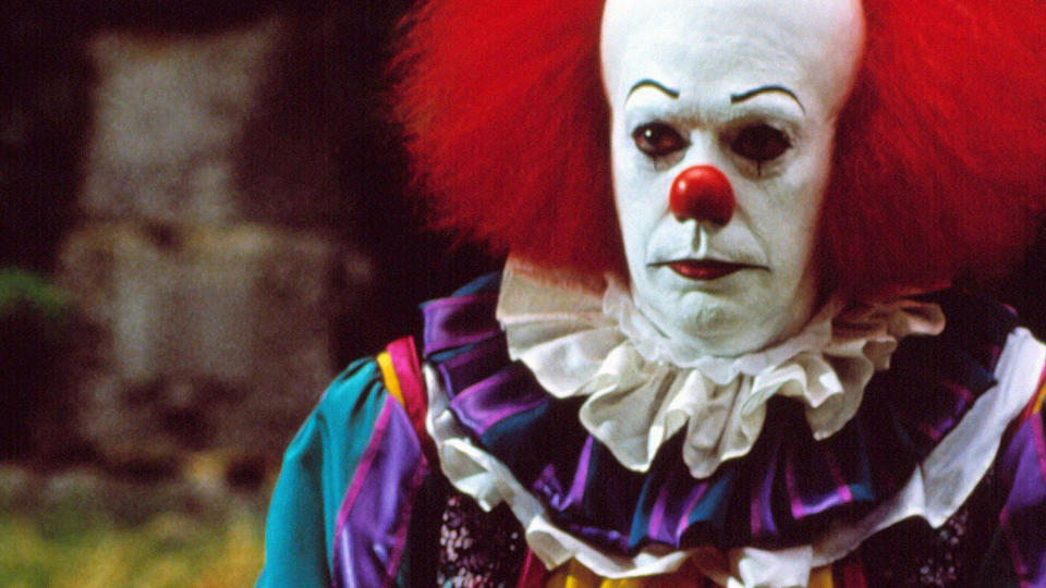 Tim Curry in the TV adaptation of It (Source: ABC)