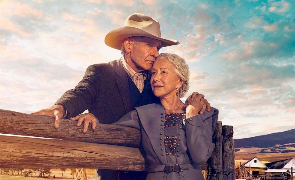 Harrison Ford y Helen Mirren en el póster de '1923' (Foto: Paramount+)