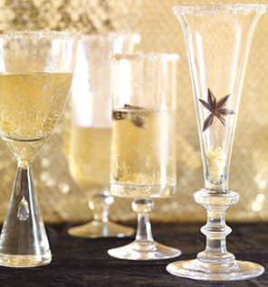 <div class="caption-credit"> Photo by: Sang An</div><p> Got a thing for Champagne--and a bit of time on your hands? Cook up this recipe for <b><a href="http://www.self.com/healthy-holiday/recipes/ginger-champagne-cocktail?mbid=synd_yshine" rel="nofollow noopener" target="_blank" data-ylk="slk:Ginger Champagne Cocktails;elm:context_link;itc:0;sec:content-canvas" class="link ">Ginger Champagne Cocktails</a></b>, which mixes in unique extras like allspice. Although it takes time to concoct, we promise your guests will be thrilled. </p> <p> <br> </p>