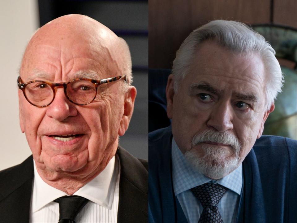 Rupert Murdoch (left) and Brian Cox in ‘Succession' (Getty/HBO)