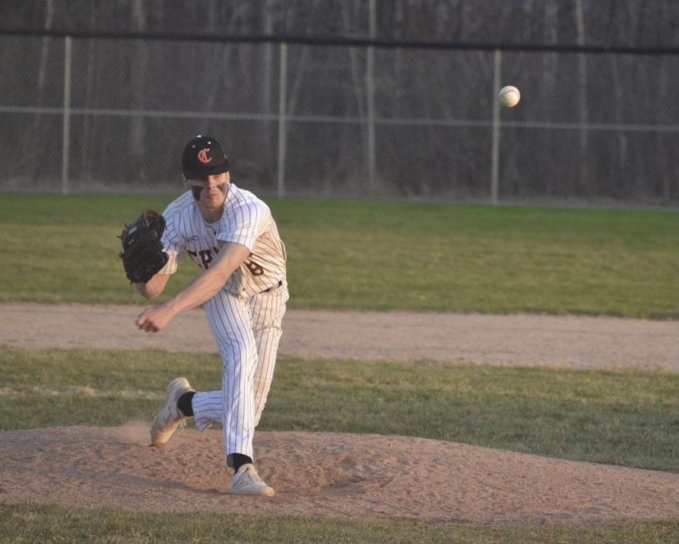 Senior pitcher Daniel Wilcome tossed a no-hitter during Cheboygan's 5-0 game one victory over Boyne City on Friday.