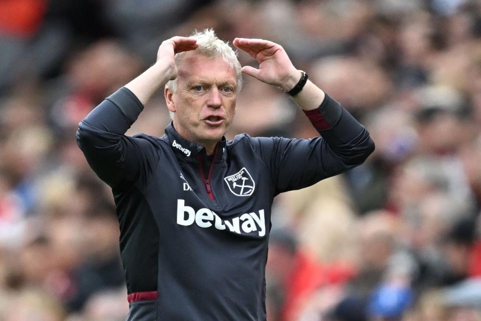 Moyes has never won in 20 attempts as a manager at Anfield (AFP via Getty Images)