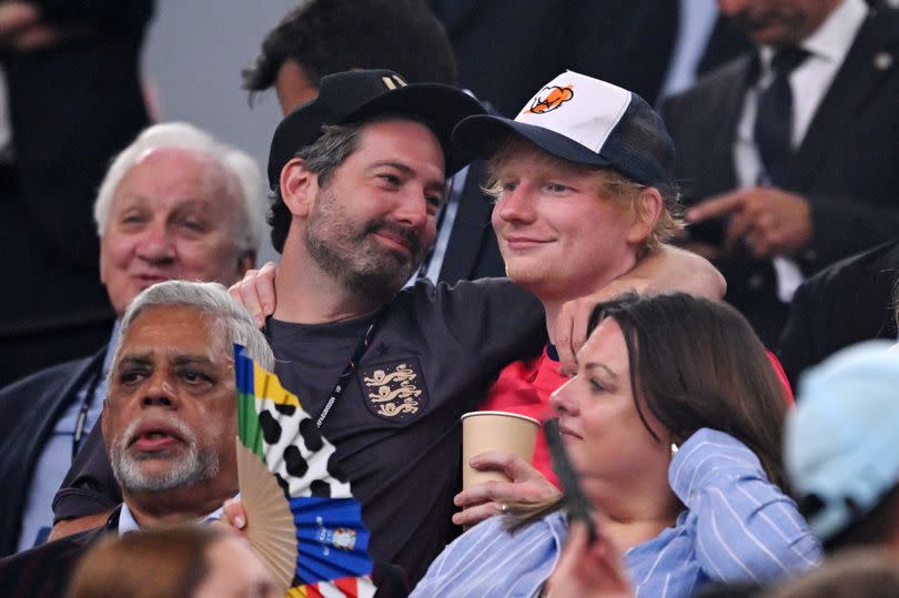 Singer Ed Sheeran at the UEFA Euro 2024 in Dortmund on Wednesday, July 10