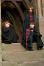 <p>Emma Watson as Hermione, Rupert Grint as Ron and Daniel Radcliffe as Harry in Warner Bros. Harry Potter and the Goblet of Fire - 2005</p>