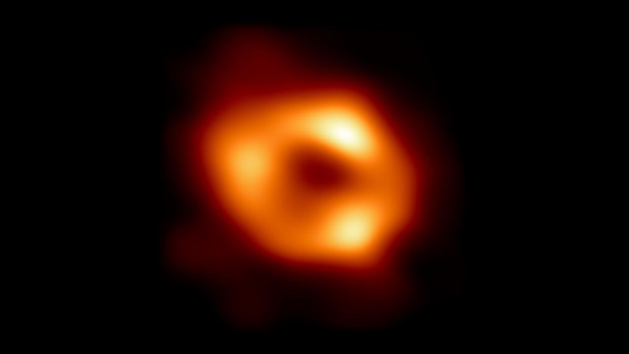 The first image of Sagittarius A*, the supermassive black hole at the center of our Milky Way galaxy.