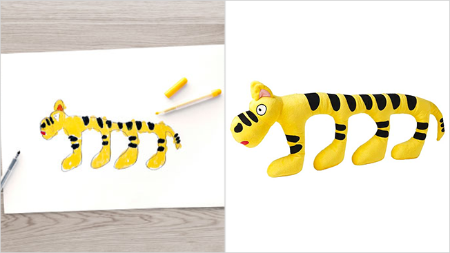 A este tigre, por ejemplo, lo dibujó You-Chen Wu, de seis años, oriunda de Taiwán.
