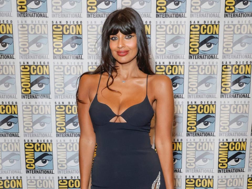 Jameela Jamil at San Diego Comic Con on July 23, 2022.