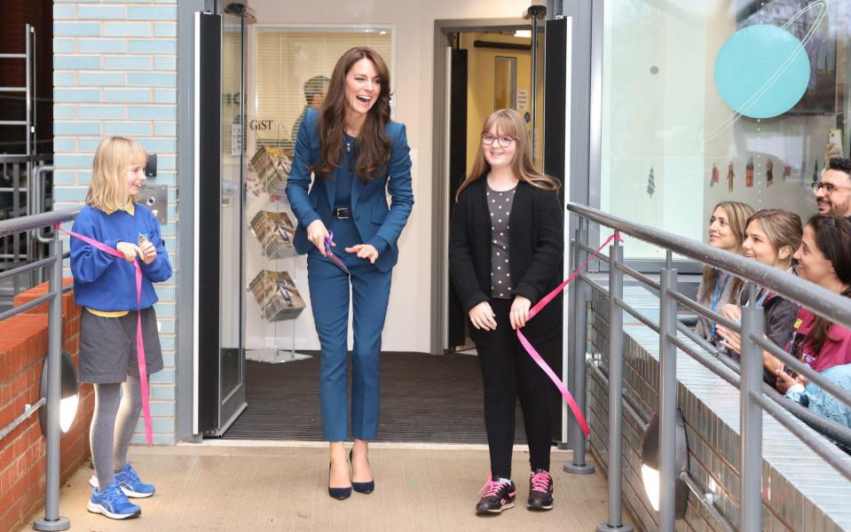 The Princess of Wales officially opens the Evelina London Children's Day Surgery Unit at London's Guy's and St Thomas' Hospital