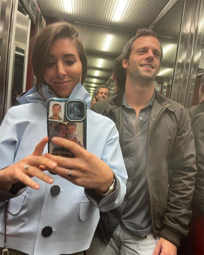 Carmen Ballesteros y su novio, el farmacéutico Juan Diego García