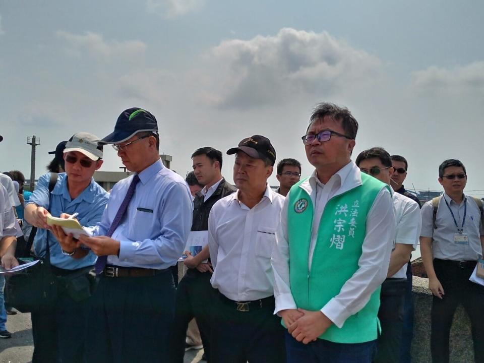 ▲內政部長徐國勇到大城濕地、福寶濕地了解現況。（圖／記者陳雅芳攝，2019.04.23）