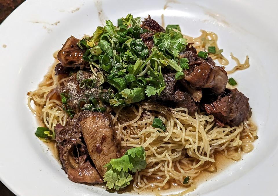 A special on the night, Betty’s Braised Beef with ‘wantan’ noodles were nothing short of excellent.