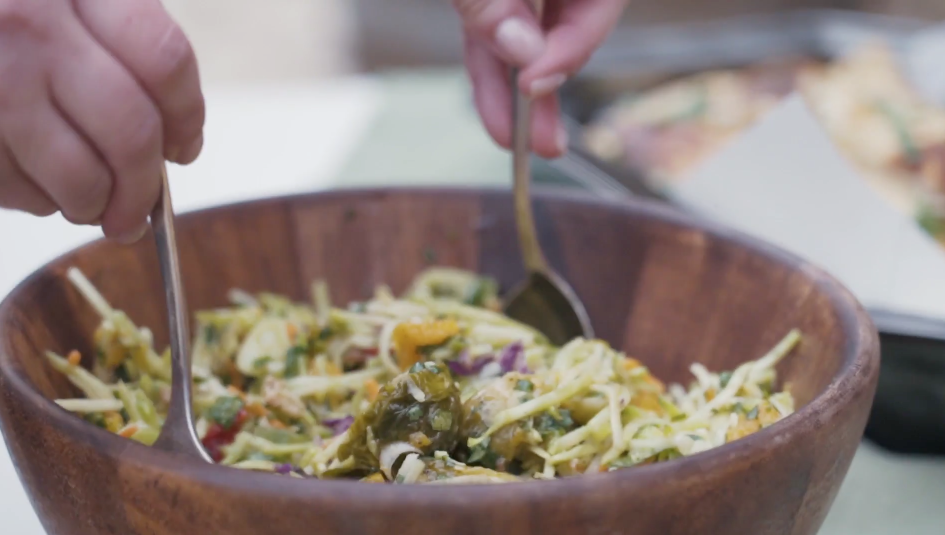 Leftover Roasted Vegetable Slaw