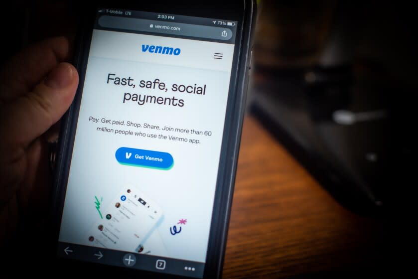 برنامه Venmo در تلفن همراه در Dobbs Ferry، نیویورک، ایالات متحده، در روز شنبه، 13 فوریه 2021 تنظیم شده است. PayPal Holdings Inc. نسخه های جدیدی از کیف پول های PayPal و Venmo را نشان داد که در سه ماهه دوم عرضه می شوند. عکاس: تیفانی هاگلر-گیرد/ بلومبرگ از طریق گتی ایماژ