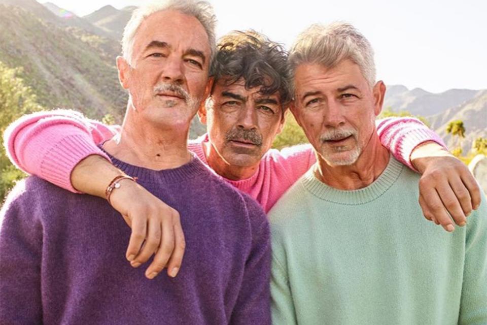 How Kevin, Joe and Nick Jonas would look like if they quite literally took a trip to <a href="https://www.youtube.com/watch?v=HSry5-qfVFs" rel="nofollow noopener" target="_blank" data-ylk="slk:the year 3000;elm:context_link;itc:0;sec:content-canvas" class="link ">the year 3000</a>.