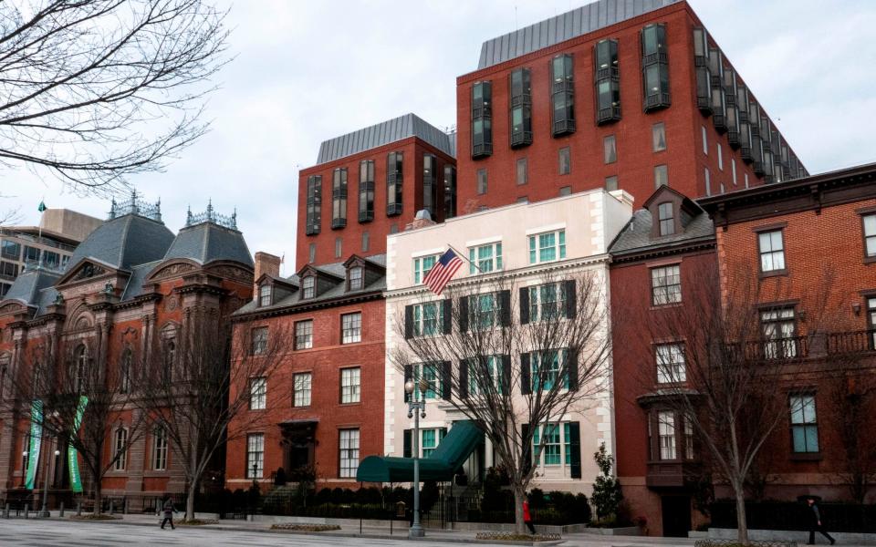 Blair House on Pennsylvania Avenue, Washington, DC. (Photo by: Robert Knopes/Education Images/Universal Images Group via Getty Images) - Education Images/Universal Images Group via Getty Images/Robert Knopes