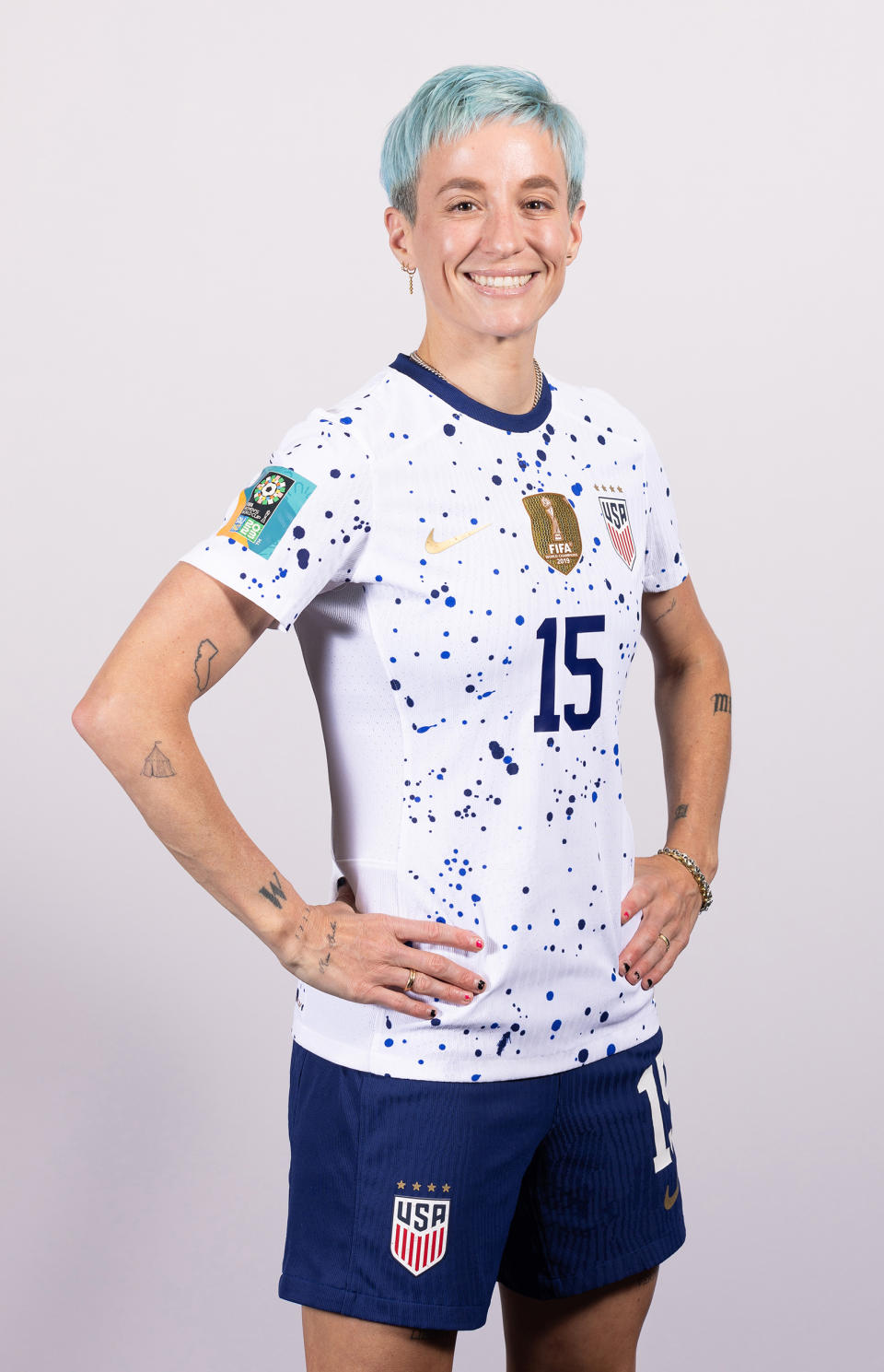 Megan Rapinoe of 2023 World Cup USA women's national soccer team (Catherine Ivill / FIFA via Getty Images)
