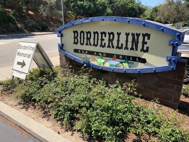 The sign outside the Borderline Bar and Grill.