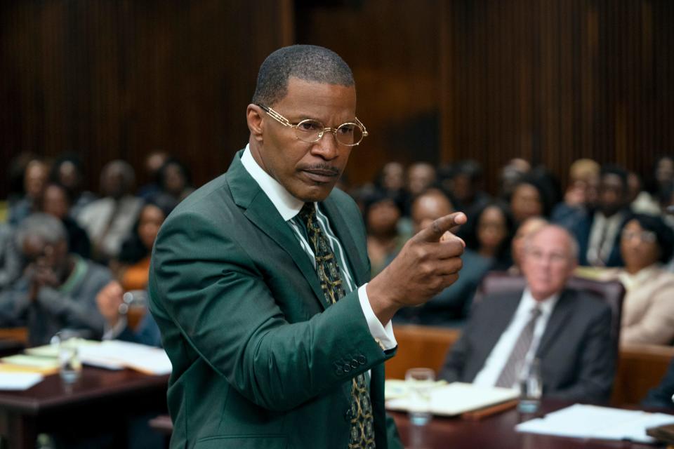 Jamie Foxx stars as real-life lawyer Willie Gary in "The Burial."