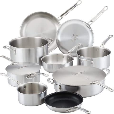 Martha Stewart Everyday Charlemont 12-Piece Aluminum Cookware Set, Teal, Size: Assorted