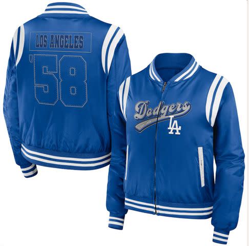 <p> WEAR by Erin Andrews</p> WEAR by Erin Andrews Dodgers bomber jacker