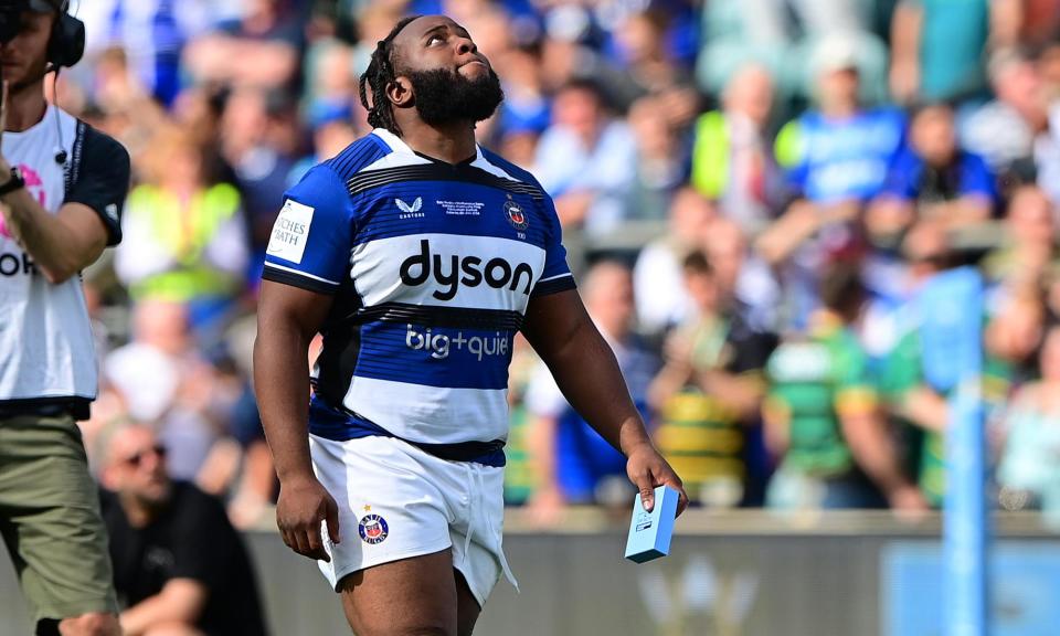 <span>Beno Obano’s first-half red card played a huge part in the final.</span><span>Photograph: Tom Sandberg/PPAUK/Shutterstock</span>