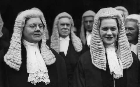 Helena Normanton and Rose Heilbron - Credit:  Douglas Miller/Keystone/Getty