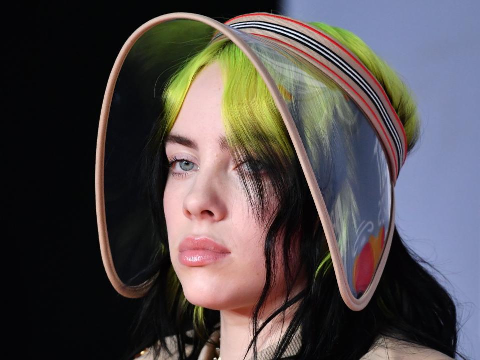 Billie Eilish attends the BRIT Awards on 18 February 2020 in London, England (Gareth Cattermole/Getty Images)